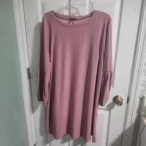 As U Wish Pink Shift Dress Bell Sleeve Long Sleeve Size 2X